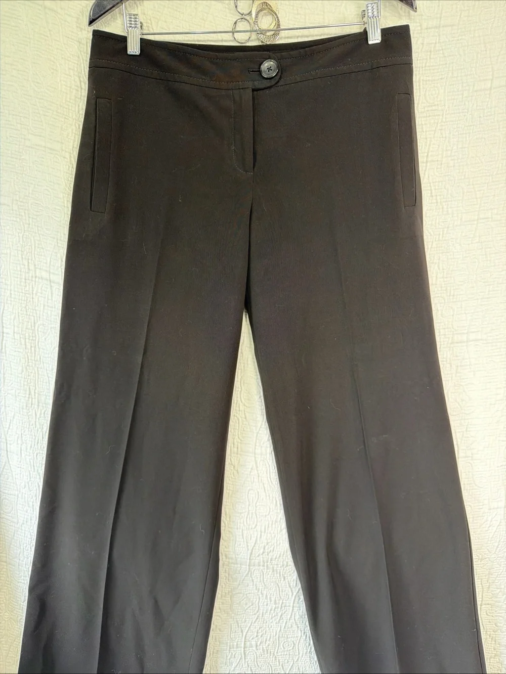 The Limited Cassidy Wide Leg Dress Pants Size 10 Black Trousers Slacks Office - Picture 2 of 16